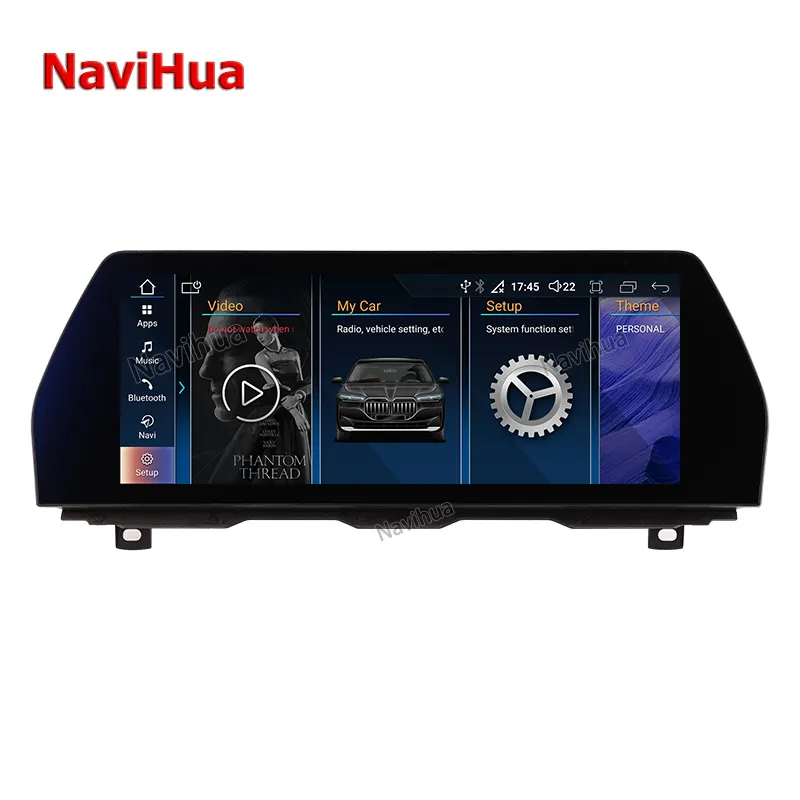 Navihua 1920*720 12.3 Inch Android Touch Screen Car Radio GPS Navigation DVD Player for BMW 5 Series F10 F11 2011-2017