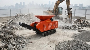 Concasseur à mâchoires mobile miniature économique UJC503 |   Alimentation maximale de 350 mm |   Carrière à petite échelle, recyclage sur site et de la matière première pour la construction routière - Product Image 4