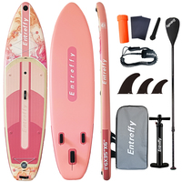 Planche à pagaie gonflable ENTROFFY avec support GoPro et anneaux en D pour les voyages, les aventures et les loisirs