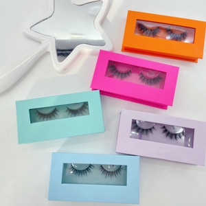 Faux <span class=keywords><strong>cils</strong></span> en vison naturel courts 3D, vente en gros, logo personnalisé, 12 mm, faux <span class=keywords><strong>cils</strong></span> en vison naturel populaires - Product Image 5