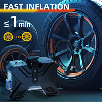 Compresseur d'air électrique sans fil 12V 150 PSI pour pneus de voiture, vélo et ballons – Mini compresseur de voiture avec batterie intégrée – Ventes flash