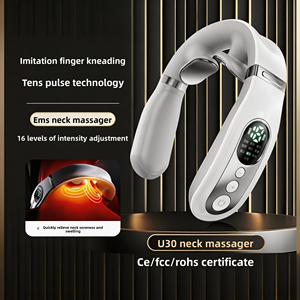 Cross-border Multifunctional Neck Protector Hot Compress Massager EMS Microcurrent <b>Vibration</b> Massage Explosions Finger-like - Product Image 5