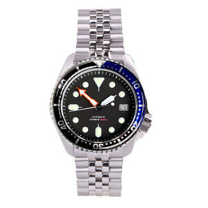 Tandorio-Reloj Automático SKX 3,8 para hombre, pulsera deportiva de acero NH35A de 41mm, con flecha y zafiro, pedido por 1 unidad - Product Image 2