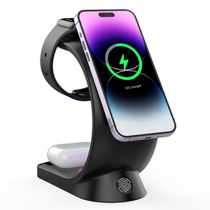 3-in-1 マグネット式ワイヤレス充電器、Type-Cポート搭載、12/13/14/15/16/17シリーズ対応、急速充電ステーション - Product Image 2