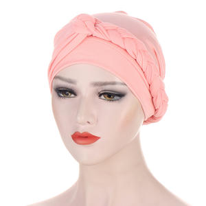 Bonnet <span class=keywords><strong>Turban</strong></span> Musulman pour Femme, Cache-Cheveux Chimiothérapie, Chapeau Islamique Arabe, Bonnet Anti-Chute de Cheveux, Bonnets - Product Image 5