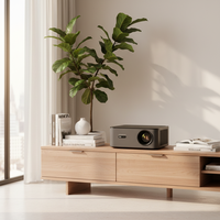 VEVHSAO ZERO 3 MAX Projecteur intelligent Android double Wi-Fi BT5 avec correction automatique de la distorsion trapézoïdale, haute luminosité, anti-poussière, LED, pour cinéma maison
