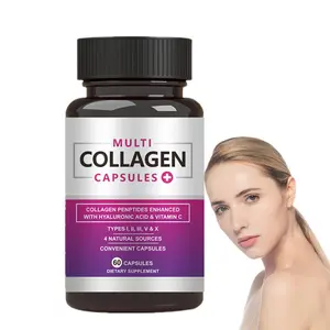 Private label 99% collagene pelle biotina cheratina gummies collagene giapponese capsule di collagene in polvere vegana