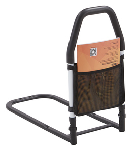 Soporte de Cama Ajustable en Altura con Base Ancha, Sin Necesidad de Taladrar, con Bolsa de Almacenamiento para Uso Diario en el Dormitorio - Product Image 1