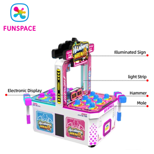 Çocuk Oyun Alanı Ekipmanları Çocuk Hamster Hamamböceği Vurma Arcade Oyun Makinesi Köstebek Vurma Jetonlu Oyun - Product Image 2