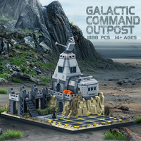 Superbe Ensemble de Blocs de Construction 90009 1888 Pièces, Modèle de Poste Stratégique Galactique, Jouet Technique en Plastique, Cadeau Moderne pour les Fêtes