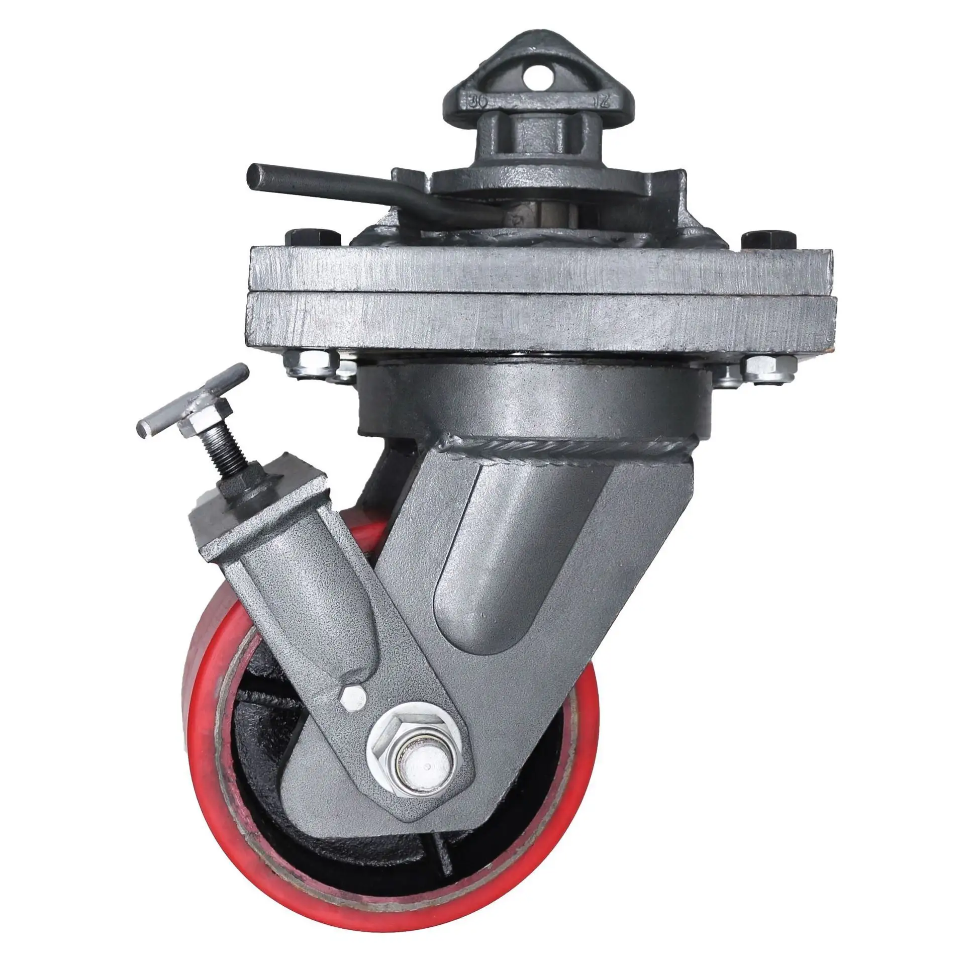 8" 10" 12" Inch 4 5 6 7 8 9 10 Ton Heavy Duty Outdoor Pu Caster Wheel Swivel ISO Cargo Shipping Container Dolly Roller Casters