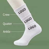 Chaussettes en coton personnalisées avec logo, automne et hiver, chaussettes désodorisées pour hommes et femmes, chaussettes de sport à tube haut pour adolescents