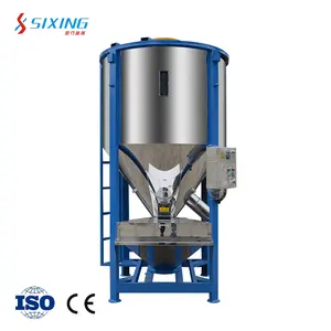 Screw feeder industrial plastic resin PVC static pellet sand rotary type vertical silo mixer
