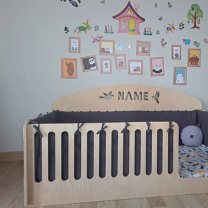 Giường Cũi Trẻ Mẫu Giáo Montessori Đồ Nội Thất Giường Nền Tảng Montessori Giường Cũi Trẻ Em Giường Ngủ Đơn Cho Bé Không Nệm - Product Image 5