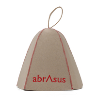 Gorro de Sauna de Fieltro Reciclado Verde al por Mayor con Logotipo Personalizado OEM ODM Directo de Fábrica para Baño de Vapor y Spa, Ideal para Banya Rusa