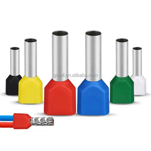 2.5mm e2508 pin cáp dây cuối thiết bị đầu cuối 14awg cách điện uốn bootlace ferrule đôi dây thiết bị đầu cuối cuối hệ thống dây điện phụ kiện - Product Image 4