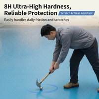 Résine époxy autolissante pour sols, résistante à la pression, pour ateliers industriels, revêtement de sol décoratif haute brillance, 20 kg