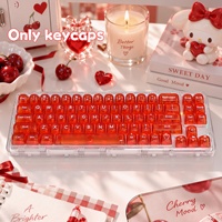 Ensemble de touches de clavier en gelée transparente pour claviers mécaniques, touches transparentes mignonnes, clavier de jeu RGB, accessoires personnalisés DIY
