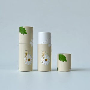 Tubo de bálsamo labial de cartón biodegradable personalizado de alta calidad, Impresión de desaparición reciclable hecha a mano para embalaje de desodorante de lápiz labial - Product Image 3