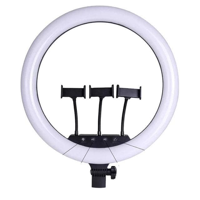 M45 18 Inch LED Ring Light Touch Control Photography Dimmable Ring Lamp With Tripod Stand