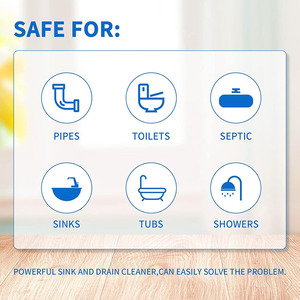 Poudre déboucheur écologique puissant pour canalisations et désobstruant de cuisine, nettoyant pour éviers et toilettes - Product Image 2