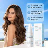 Semprotan Tonic Kulit Kepala Peptida 50ml Keratin Terhidrolisis Perawatan Kulit Kepala Tanpa Bilas Menyegarkan Tidak Berminyak Label Pribadi