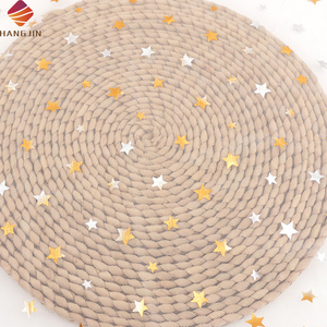 100% Polyester folie bedruckter Tüll stoff Gold Stars Design Mesh Lace Stoff Atember au bender Star Gaze Stoff für Hochzeits kleid - Product Image 4