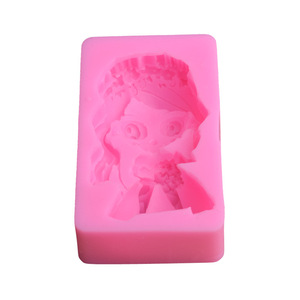 Moldes <span class=keywords><strong>de</strong></span> Silicona para Decoración <span class=keywords><strong>de</strong></span> <span class=keywords><strong>Pasteles</strong></span> y <span class=keywords><strong>Fondant</strong></span>, Diseño 3D <span class=keywords><strong>de</strong></span> Novios, Textura Fina, Forma Rectangular - Product Image 3