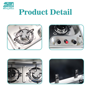 JDA in acciaio inox RV piano cottura a <span class=keywords><strong>Gas</strong></span> incorporato a 2 bruciatori con coperchio in vetro bruciatore a <span class=keywords><strong>Gas</strong></span> per uso domestico RV Picnic Marine - Product Image 6