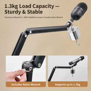 Support <span class=keywords><strong>de</strong></span> <span class=keywords><strong>microphone</strong></span> professionnel <span class=keywords><strong>de</strong></span> studio en métal robuste pour podcast, bras articulé pour micro SM7B, fourni en gros par une usine avec 18 ans d'expérience - Product Image 2