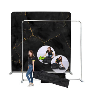8x8 футов/10x8 футов/20x8 футов подставка для фона из алюминиевого сплава выставочный стенд Натяжная ткань наволочка на заказ - Product Image 5