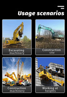 Télécommande radio sans fil pour équipements de grues industrielles et excavatrices, étanche IP68 et portée longue distance de 50 à 500 m