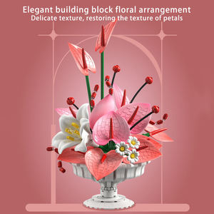Set de 820 Piezas de Bloques de Construcción para Arreglos Florales, Lirios y Anturios, Decoración para el Hogar, Aprendizaje STEM, Habilidades Motoras Finas, Regalo - Product Image 5