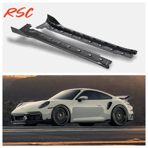 Faldones Laterales de Fibra de Carbono Estilo RYFT + Labio Delantero + Difusor Trasero para Porsche 992 Turbo S, Kit de Carrocería de Ajuste Perfecto - Product Image 3