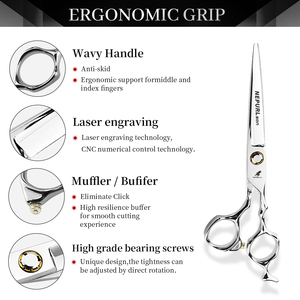 6.0 Inch New Fashion <strong>Design</strong> Beauty Barber <strong>Scissors</strong> Flat <strong>Scissors</strong> Tooth Hair <strong>Scissors</strong> Custom LOGO