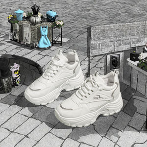 Zapatillas Deportivas Casuales Transpirables para Mujer, Zapatillas Blancas para Caminar y Correr al por Mayor, con Plantilla de EVA y PVC para Primavera, Verano, Otoño e Invierno - Product Image 3