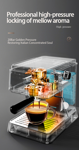 Cafetera Espresso de Calentamiento Instantáneo en 30s, 20 Bares de Presión, Cafetera Espresso Profesional Semiautomática para un Café Matutino Rápido - Product Image 2