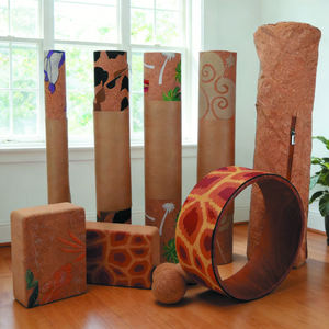 Tapete de Yoga de Corcho y Caucho Natural - Patrones Vibrantes con Tinta Blanca, Tinta a <span class=keywords><strong>Base</strong></span> de Agua Segura para Bebés, Agarre en Seco/Húmedo y Tecnología Anti-Decoloración - Product Image 2