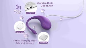 女性用ワイヤレスアプリ遠隔操作絶頂刺激Gスポットバイブレータージャンピングドルフィン装着型セックストイ - Product Image 4