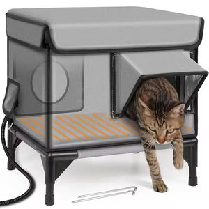Meistverkauftes Modernes Zusammenklappbares Katzenbett - Outdoor Heizung & Isolierung Wasserdichtes Multifunktionales Haustiergehege für Katzen & Vögel - Product Image 2