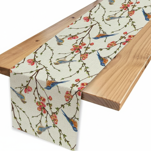 Chemin de table d'impression en satin rayé noir et blanc simple moderne | Décor de table longue | Vente en gros d'usine OEM - Product Image 1