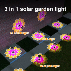 Luces LED Solares de Proyección para Jardín, Decoración de Paisaje, Impermeables, para Exteriores, Caminos y Jardines, Lámparas con Forma de Flor, Novedad 2026 - Product Image 3