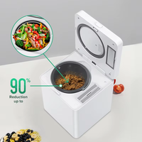 Broyeur de déchets alimentaires intelligent électrique 2,5 L pour cuisine domestique avec contrôle par application, broyage en acier inoxydable, sans odeur