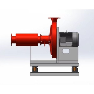 BACH Rotary Blower 200W AC Motor Metal Industrial Fan Floor Installation 3 Speeds Mechanical Control - Product Image 2