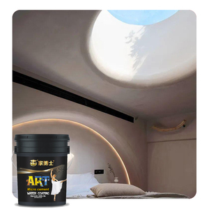 Pintura Acrílica de Microcemento Fácil de Limpiar y de Bajo Mantenimiento, Resistente a las Manchas, Impermeable, Revestimiento Decorativo para Paredes de Casa y Apartamento - Product Image 1