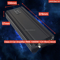 Amplificateur de subwoofer de voiture 10K style brésilien 1 Ohm RMS 10000W 1CH Mono, crête 20000W, amplificateur de voiture SPL pleine gamme classe D