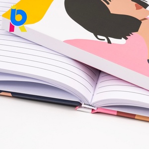 Carnet de notes personnalisé avec logo, couverture rigide en papier d'art, format A5, ligné, journal mensuel pour objectifs, cahiers d'écriture - Product Image 3