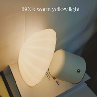 Lampes de table en métal modernes de luxe à LED avec commande tactile et variateur d'intensité, portables sans fil, lumière blanc chaud, forme de champignon, pour la maison