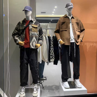 Grande marque de sac à corps plat pour hommes, accessoires pour femmes, présentoir de vitrine de magasin de vêtements, poupée factice complète