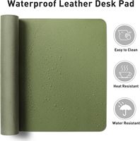 Alfombrilla de Ratón para Oficina de Cuero PU, Alfombrillas Impermeables de Protección, Alfombrilla de Escritorio Personalizada en Color, Alfombrilla de Ratón XXL